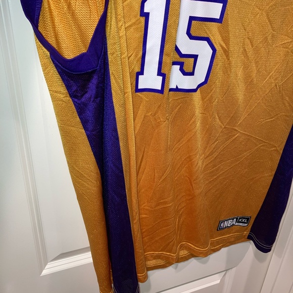 RARE NBA Los Angeles Lakers Ron Artest Jersey # 15 Mens size XXL gold home - Picture 7 of 8